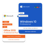 Windows 10 Professional + Office 2019 Professional Plus, licencje prawna stała, przez e-mai